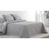 Colcha Bouti Tejido Jacquard Ferrara Gris Para Cama De 120 Cm