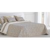 Colcha Bouti Estampado Romance Oro Para Cama De 150 Cm Relleno Ligero Ligero