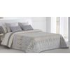 Colcha Bouti Estampado Amiens Plata Para Cama De 105 Cm Relleno Ligero Ligero