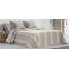 Colcha Bouti Tejido Jacquard Anoia Beige Para Cama De 135 Cm