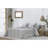 Colcha Bouti Tejido Jacquard Anoia Gris Para Cama De 90 Cm