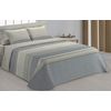 Colcha Bouti Estampado Nador Gris Para Cama De 105 Cm