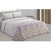 Colcha Bouti Estampado Helen Rosa Para Cama De 135 Cm