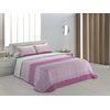 Colcha Bouti Estampado Bali Rosa Para Cama De 90 Cm