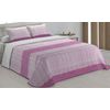 Colcha Bouti Estampado Bali Rosa Para Cama De 90 Cm