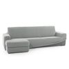 Funda Tejido Elástico Chaise Longue Izquierdo Niagara Brazo Corto 210 - 320 Cm. Color Gris Claro