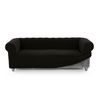 Funda De Tejido Súper Elástico Niagara Sofa 2 Plazas Chester 140 - 180 Cm. Color Negro