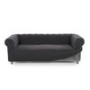 Funda De Tejido Súper Elástico Niagara Sofa 2 Plazas Chester 140 - 180 Cm. Color Gris Oscuro