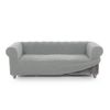 Funda De Tejido Súper Elástico Niagara Sofa 2 Plazas Chester 140 - 180 Cm. Color Gris Claro