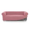 Funda De Tejido Súper Elástico Niagara Sofa 2 Plazas Chester 140 - 180 Cm. Color Rosa Pastel