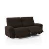 Funda De Tejido Súper Elástico Para Sillón Relax Pies Juntos Niagara 3 Plazas Con 2 Reposapies 200 - 270 Cm Color Marron