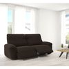 Funda De Tejido Súper Elástico Para Sillón Relax Pies Juntos Niagara 3 Plazas Con 2 Reposapies 200 - 270 Cm Color Marron