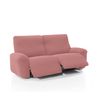 Funda De Tejido Súper Elástico Para Sillón Relax Pies Juntos Niagara 3 Plazas Con 2 Reposapies 200 - 270 Cm Color Rosa Pastel