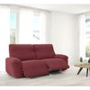 Funda De Tejido Súper Elástico Para Sillón Relax Pies Juntos Niagara 3 Plazas Con 2 Reposapies 200 - 270 Cm Color Fuxia Oscuro