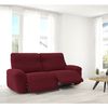 Funda De Tejido Súper Elástico Para Sillón Relax Pies Juntos Niagara 3 Plazas Con 2 Reposapies 200 - 270 Cm Color Burdeos