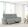 Funda De Tejido Súper Elástico Para Sillón Relax Pies Juntos Niagara 3 Plazas Con 2 Reposapies 200 - 270 Cm Color Gris Claro