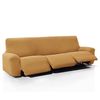 Funda De Tejido Súper Elástico Para Sillón Relax Pies Juntos Niagara 3 Plazas Con 3 Reposapies 210 - 290 Cm Color Amarillo