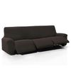 Funda De Tejido Súper Elástico Para Sillón Relax Pies Juntos Niagara 3 Plazas Con 3 Reposapies 210 - 290 Cm Color Marron