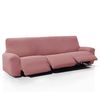 Funda De Tejido Súper Elástico Para Sillón Relax Pies Juntos Niagara 3 Plazas Con 3 Reposapies 210 - 290 Cm Color Rosa Pastel