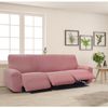 Funda De Tejido Súper Elástico Para Sillón Relax Pies Juntos Niagara 3 Plazas Con 3 Reposapies 210 - 290 Cm Color Rosa Pastel