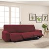 Funda De Tejido Súper Elástico Para Sillón Relax Pies Juntos Niagara 3 Plazas Con 3 Reposapies 210 - 290 Cm Color Burdeos