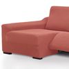 Funda De Sofá Chaise Longue Súper Elástica Niagara Relax Izquierda Relax 2 Pies Color Coral