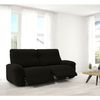 Funda De Tejido Súper Elástico Para Sillón Relax Pies Juntos Niagara 2 Plazas Con 2 Reposapies 160 - 210 Cm Color Negro