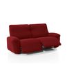 Funda De Tejido Súper Elástico Para Sillón Relax Pies Juntos Niagara 2 Plazas Con 2 Reposapies 160 - 210 Cm Color Rojo