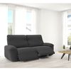 Funda De Tejido Súper Elástico Para Sillón Relax Pies Juntos Niagara 2 Plazas Con 2 Reposapies 160 - 210 Cm Color Gris Oscuro