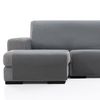 Protector Cubresofa Sofa Chaise Longue Izquierda Dover 240 Cm Tacto Algodón.color Gris Oscuro