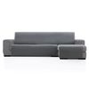 Protector Cubresofa Sofa Chaise Longue Derecha Dover 240 Cm Tacto Algodón.color Gris Oscuro