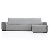 Protector Cubresofa Sofa Chaise Longue Derecha Dover 240 Cm Tacto Algodón.color Gris Claro