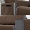 Protector Cubresofa Sofa Chaise Longue Izquierda Doha Extra 280 Cm Tacto Algodón.color Ante