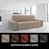 Protector Funda Sofa Cubresofa Doha Jacquard Tacto Algodón.color Beig. 2 Plazas