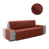 Protector Funda Sofa Cubresofa Doha Jacquard Tacto Algodón.color Caldera. 2 Plazas