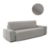 Protector Funda Sofa Cubresofa Doha Jacquard Tacto Algodón.color Gris Claro. 2 Plazas