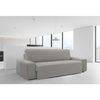 Protector Funda Sofa Cubresofa Doha Jacquard Tacto Algodón.color Gris Claro. 2 Plazas