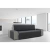 Protector Funda Sofa Cubresofa Doha Jacquard Tacto Algodón.color Gris Oscuro. 3 Plazas