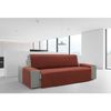 Protector Funda Sofa Cubresofa Doha Jacquard Tacto Algodón.color Caldera. 3 Plazas