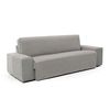 Protector Funda Sofa Cubresofa Doha Jacquard Tacto Algodón.color Gris Claro. 4 Plazas