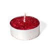 Set De 10 Velas Glitter Rojo