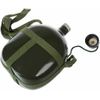 Cantimplora Verde Camping Militar Policía De Aluminio Caza Airsoft 1,4l Litros