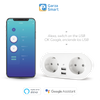 Garza ® Smarthome - Enchufe Inteligente Con 2 Tomas Y 2 Puertos Usb. Compatible Con Amazon Alexa Y Google Home