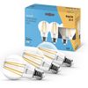 Garza -pack 2+1 Bombillas Led De Filamento Decorativa Estándar, Luz Cálida 2700k, Casquillo E27, 7w  810 Lúmenes