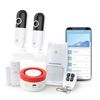 Kit Vigilancia Total Hogar Garza: Pack Kit De Alarma + 2 Cámaras Wifi Para Uso En Interiores
