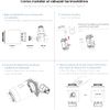 Pack 4 Cabezales Termostáticos Inteligentes Para Válvula Termostática De Radiador. Regulador De Temperatura Y Control Calefacción Por App