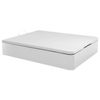 Canapé Abatible Relax Musa 3d Gran Capacidad Alturas 38/32 Cm - Blanco - 135x190 Cm - Altura 38 Cm