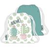 Bolsa Cordones Gym Bag 44,5x38cm De Zaska Cactus (