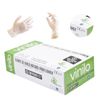 Caja 100 Guantes Vinilo Desechables Talla L Transparentes (50 Pares) Sin Polvo Aql 1-5 Ce.