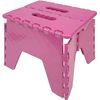 Taburete Plegable De Pvc - Rosa (alto. 21 Cm X Largo. 25 Cm)